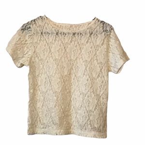 Fitzgerald vintage lace top sz medium